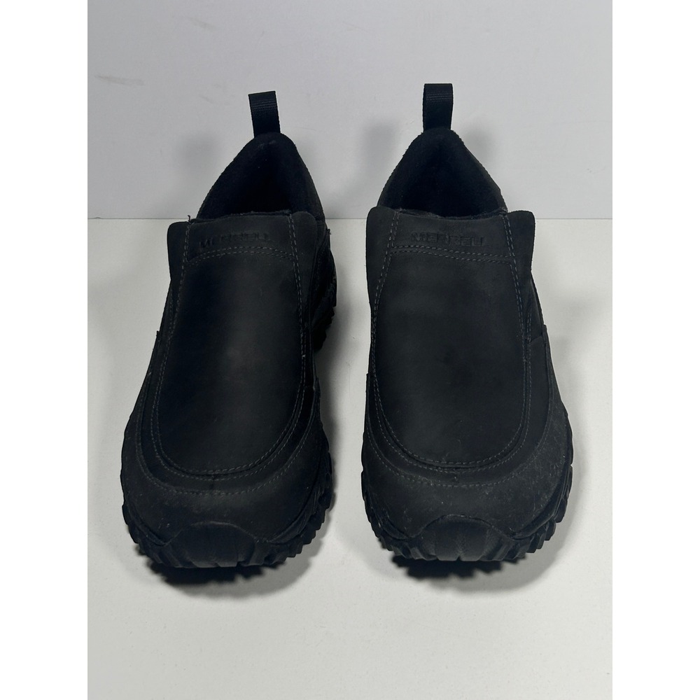 Merrell Mens Coldpack Ice+ Moc Waterproof Slip On Shoes Black J39575 Size 7